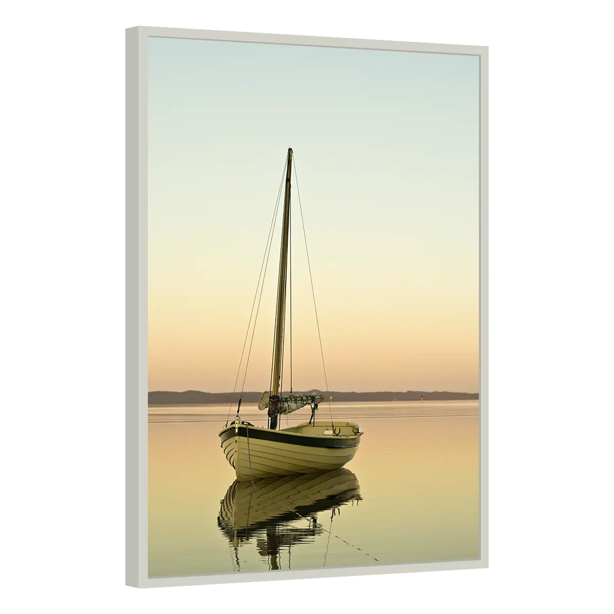 Quadro Decorativo Veleiro ao Amanhecer - BARCO-0003