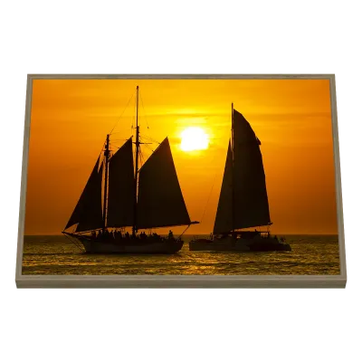 Quadro Decorativo Veleiros ao Entardecer 2