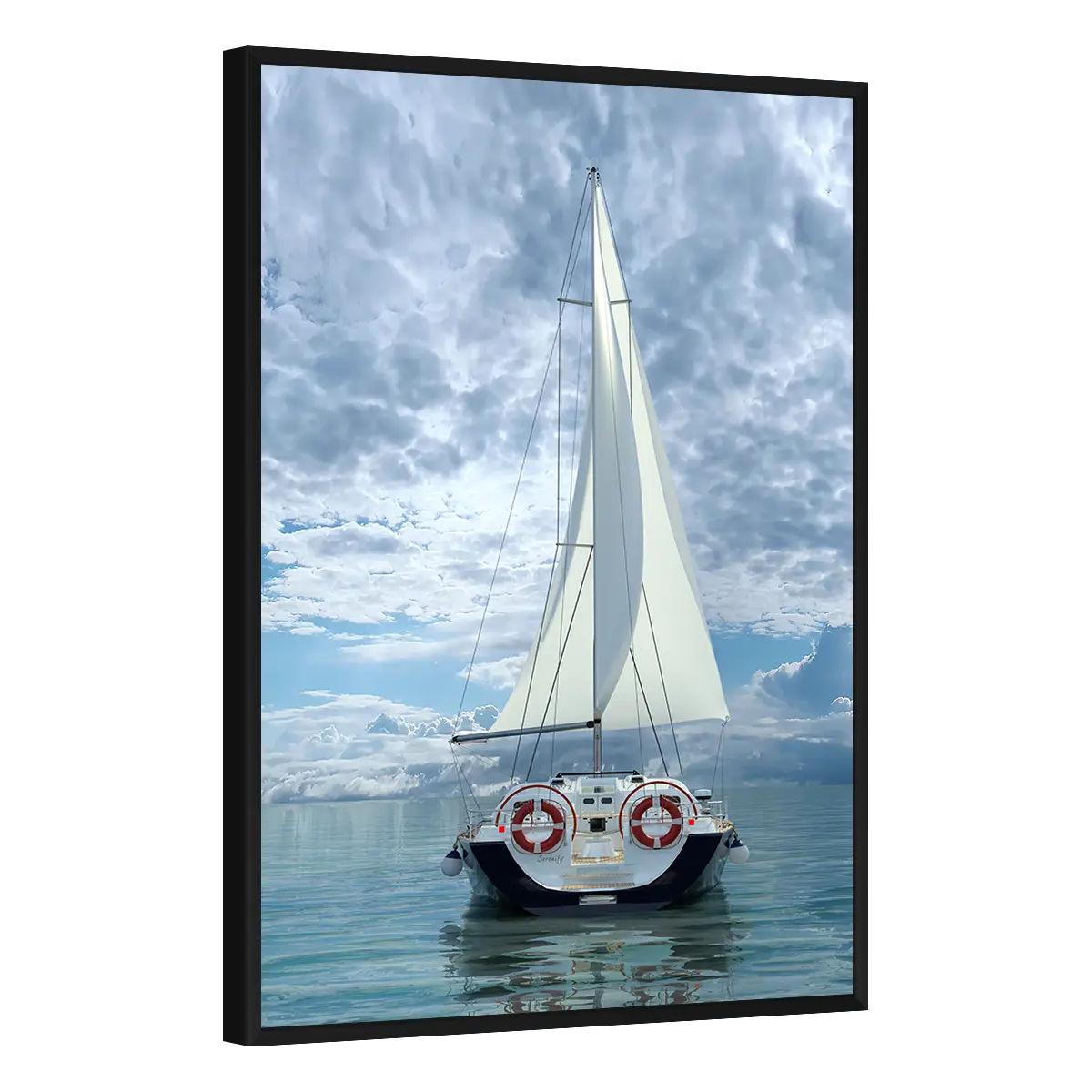 Quadro Decorativo Veleiro em Águas Serenas - BARCO-0083