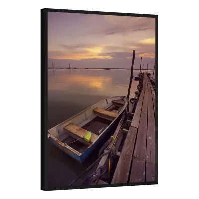 Quadro Decorativo Dock ao Entardecer