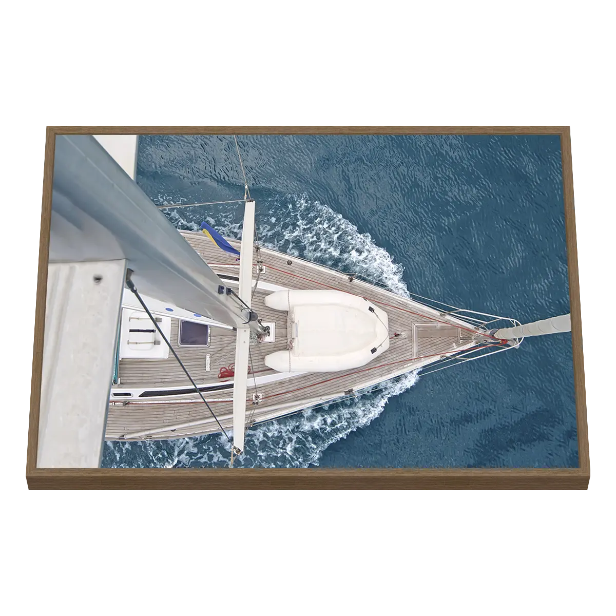 Quadro Decorativo Iate em Navegação Aérea - BARCO-0108