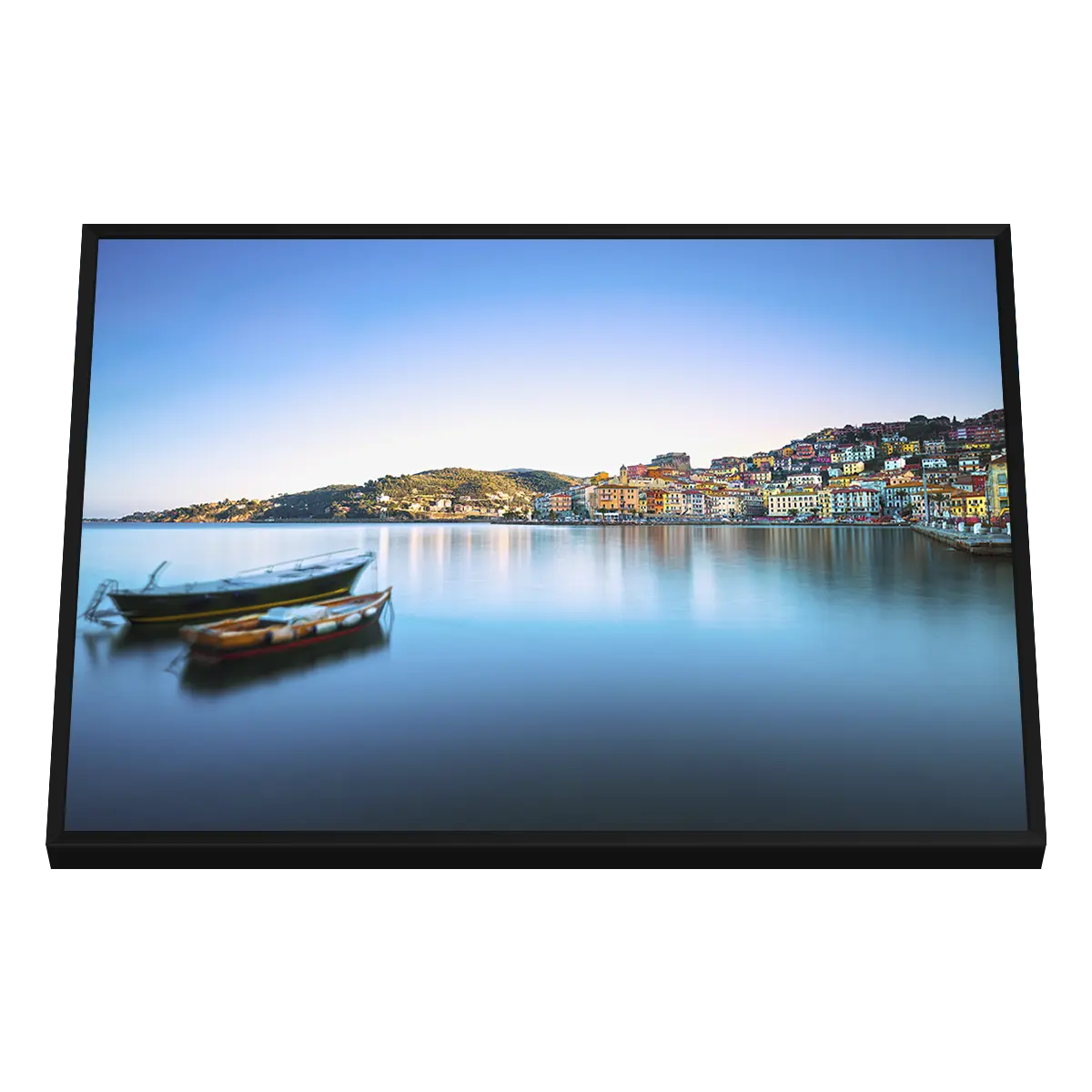 Quadro Decorativo Porto Mediterrâneo ao Amanhecer - BARCO-0113