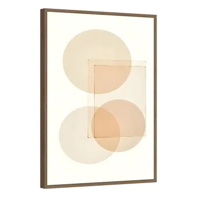 Quadro Decorativo Geometrias Sensoriais Bege