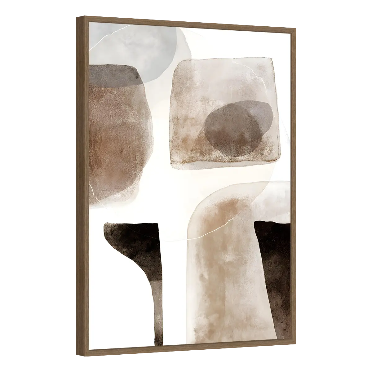 Quadro Decorativo Formas Terrenas em Harmonia - ABS-0008