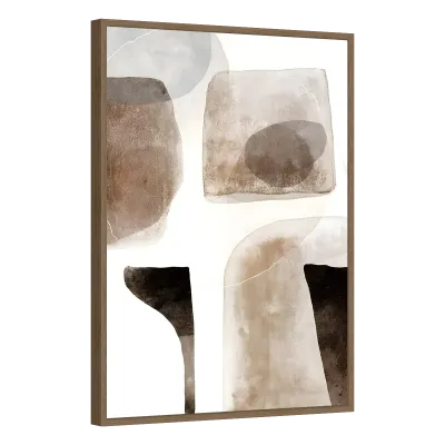 Quadro Decorativo Formas Terrenas em Harmonia