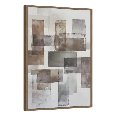 Quadro Decorativo Geometria Envelhecida