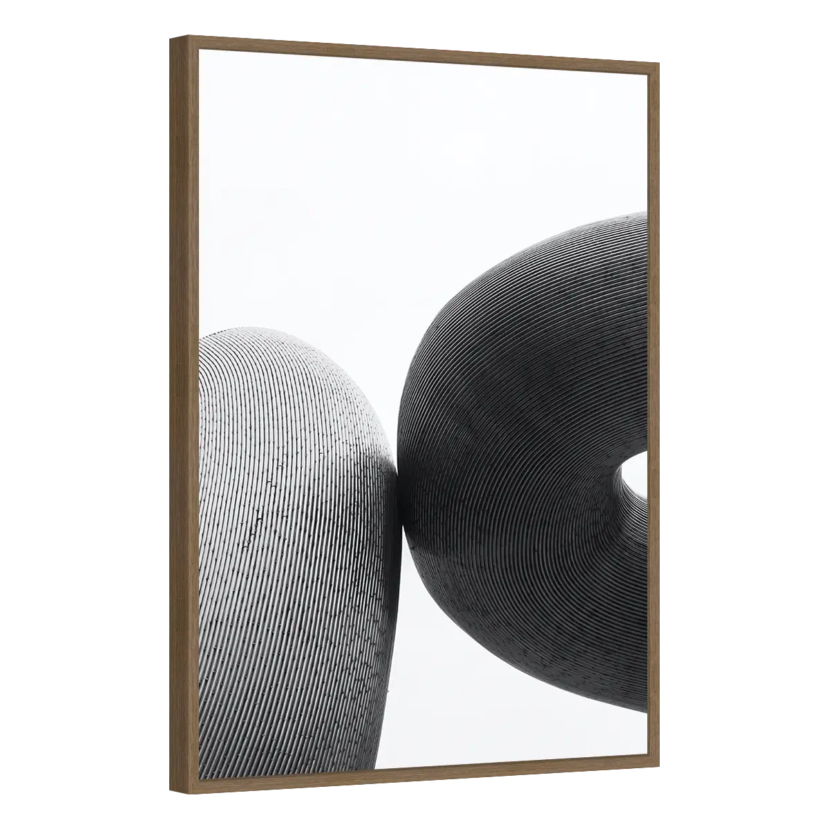 Quadro Decorativo Dualidade em Linhas - ABS-0022