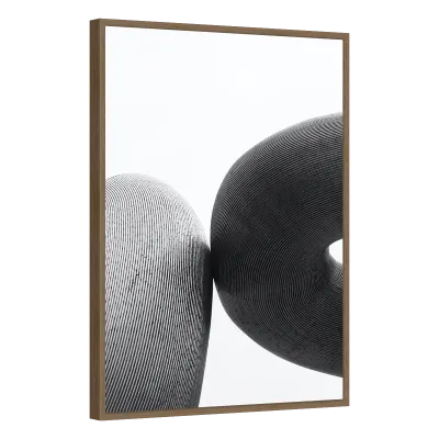 Quadro Decorativo Dualidade em Linhas