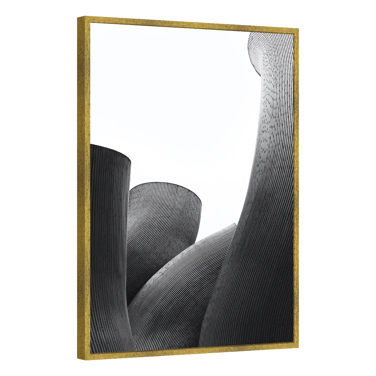 Quadro Decorativo Ondas em Linhas - ABS-0024