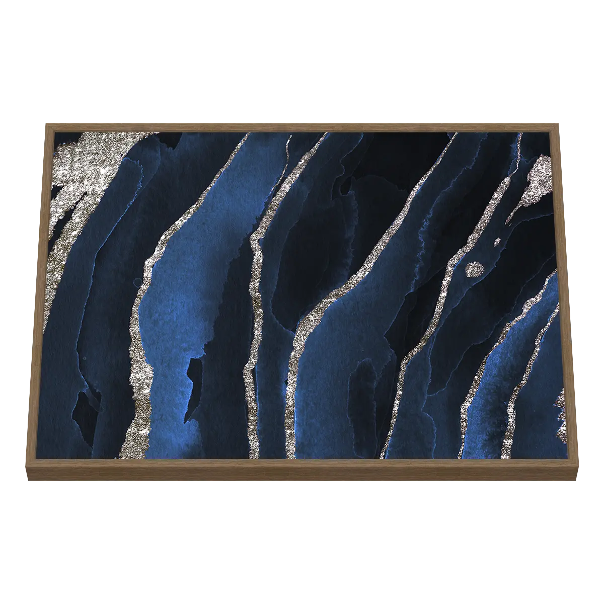 Quadro Decorativo Veios de Ouro e Ébano - ABS-0027