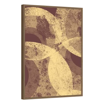 Quadro Decorativo Texturas Douradas em Movimento