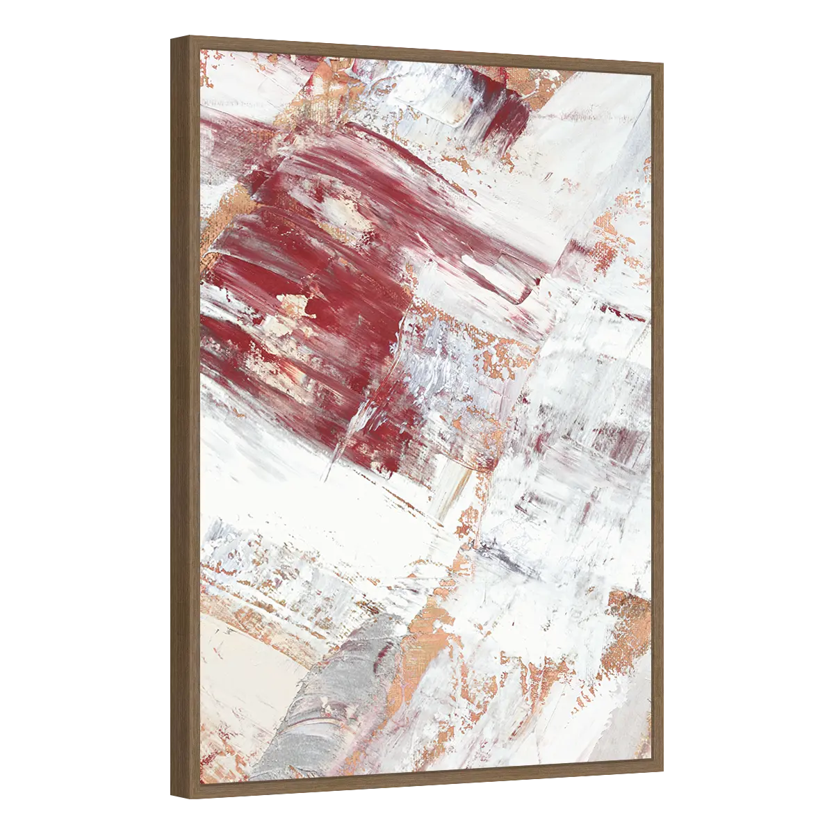 Quadro Decorativo Traços de Vinho e Marfim - ABS-0040