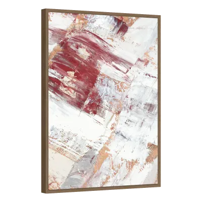 Quadro Decorativo Traços de Vinho e Marfim