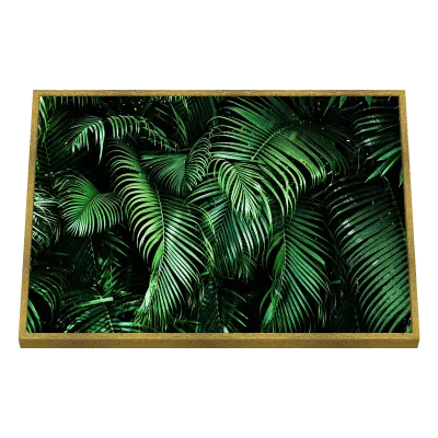 Quadro Decorativo Palmeiras Verdes Entrelaçadas