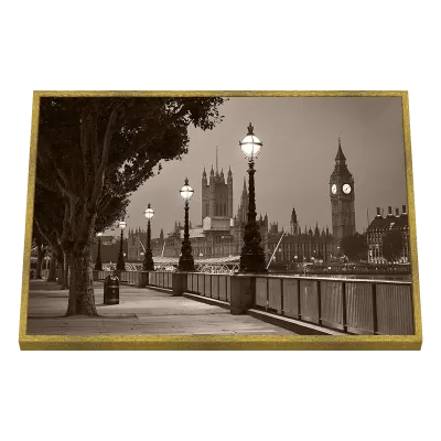 Quadro Decorativo Lampiões Vitorianos de Londres