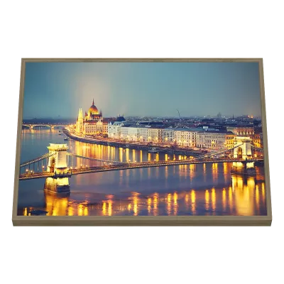 Quadro Decorativo Luzes Douradas de Budapeste