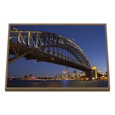 Quadro Decorativo Ponte Harbour ao Crepúsculo