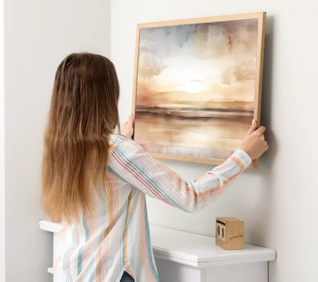 Quadro instalado na parede